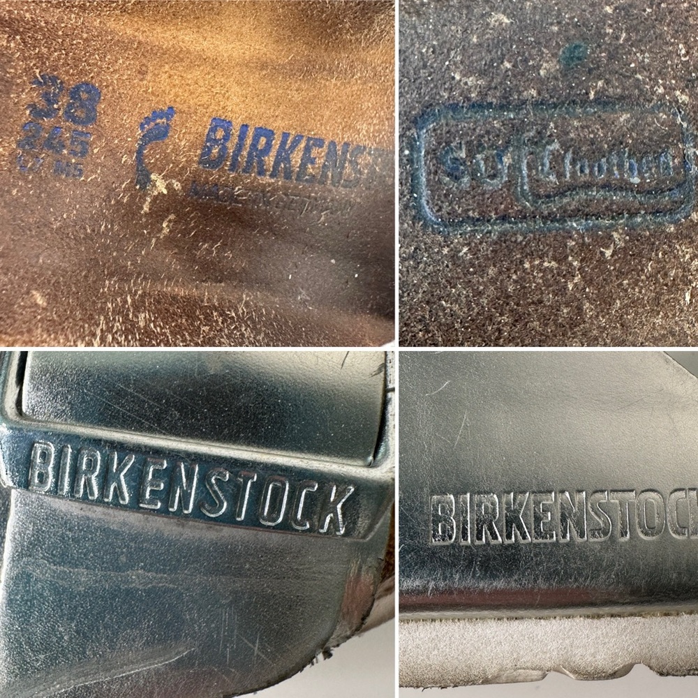 Birkenstock Arizona Sandals Silver Metallic Size 38 (US 7) Regular Fit - Picture 8 of 12